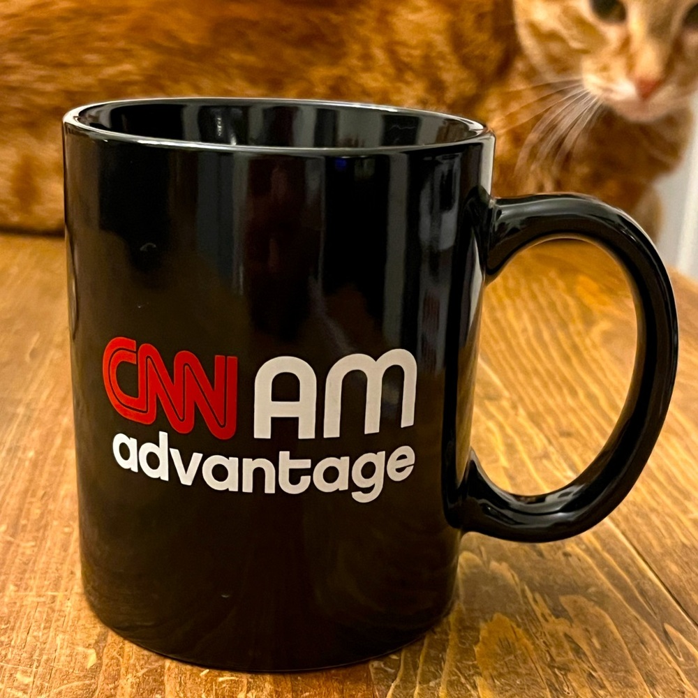 CNN AM ADVANTAGE BLACK COFFEE MUG